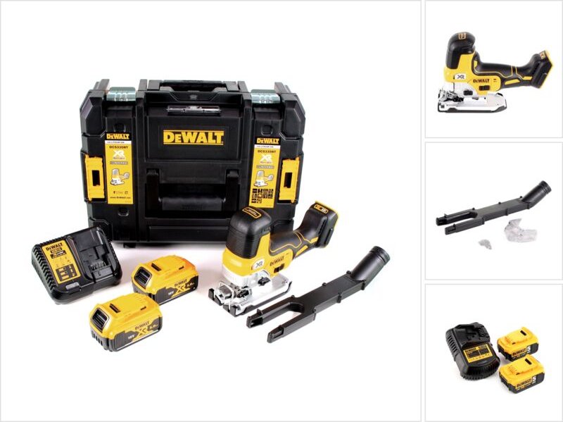 DeWalt DCS 335 P2 Akku Stichsäge 18V + 2x Akkus 5,0 Ah + 1x Schnellladegerät in TSTAK