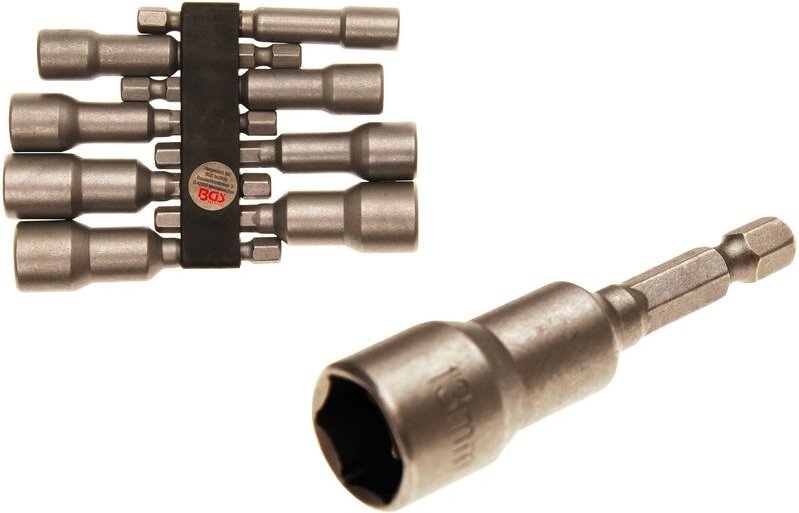 Thumbnail - Steckschlüssel-Einsatz-Satz Sechskant Antrieb Außensechskant 6,3 mm (1/4") SW 6 - 13 mm 8-tlg.