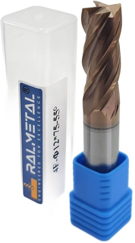 Vollhartmetall-Fräser 12 x 30 x 75 4F 4 Schneiden 55 HRC