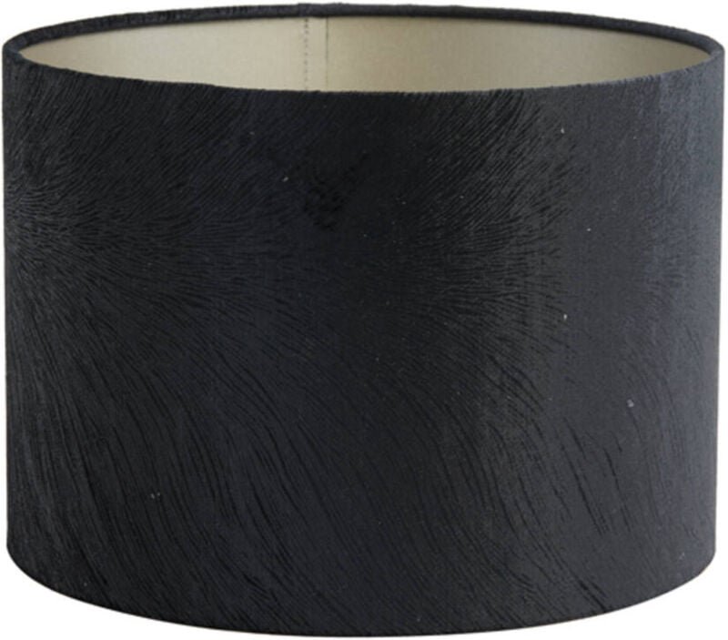 Lampenschirm - Lubis - schwarz - textil - ø 20cm - Light&living