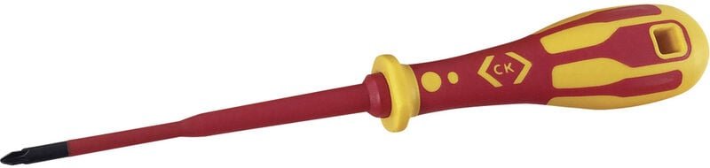 C.K Dextro T49242-1 VDE Kreuzschlitz-Schraubendreher PH 1 Klingenlänge: 100 mm DIN ISO 8764