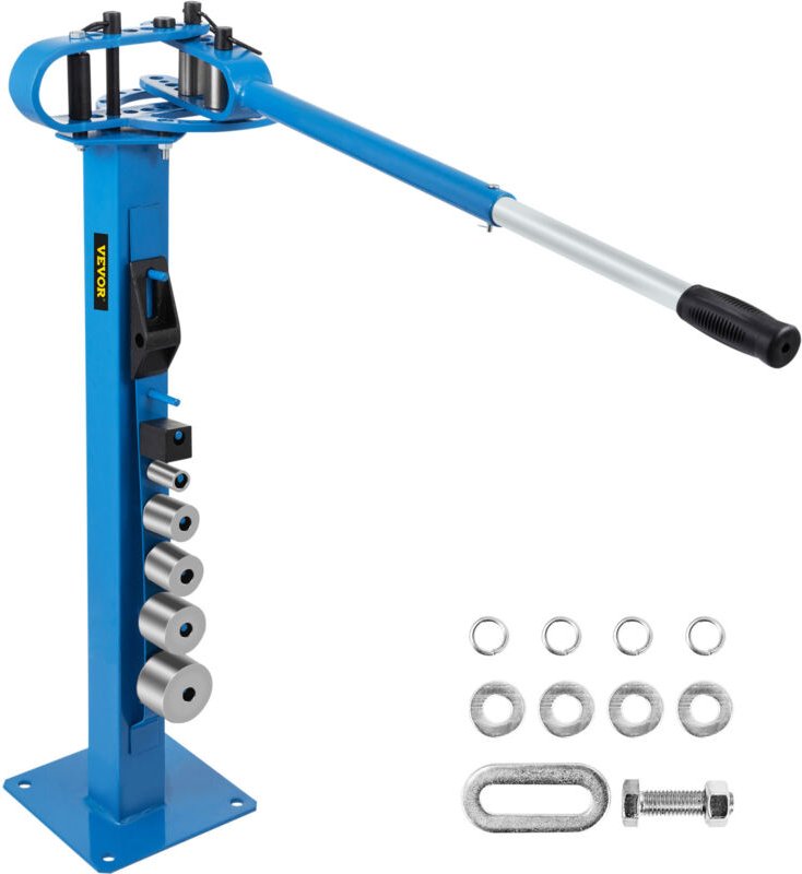 Biegen Presser Bender Rohr Stahl, 111,76 cm Teleskopgriff Rohrbiegemaschine, 5/16 x 1-1/4 Zoll und 1/4 x 1-15/16 Zoll Fl...