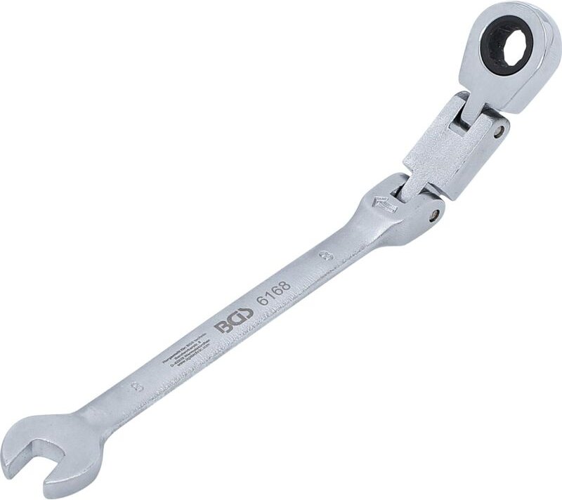 Bgs Technic - Doppelgelenk-Ratschenring-Maulschlüssel abwinkelbar sw 8 mm