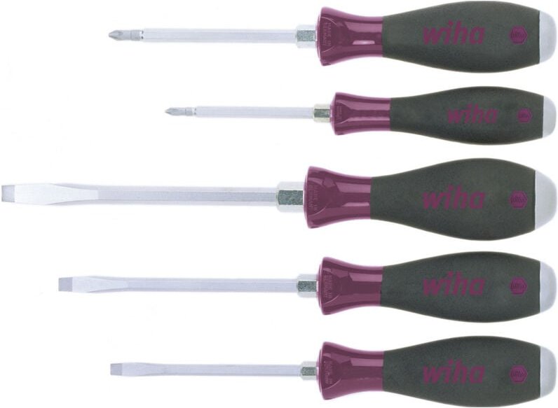 Thumbnail - Schraubendreher Set MicroFinish® (29138), 5 tlg., Schraubenzieher Satz, Schraubwerkzeug mit Stahlkappe, für feuchte und ...