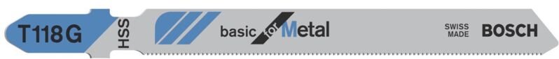 Bosch - Accessories 2608631012 Stichsägeblatt t 118 g Basic for Metal, 5er-Pack 5 St.