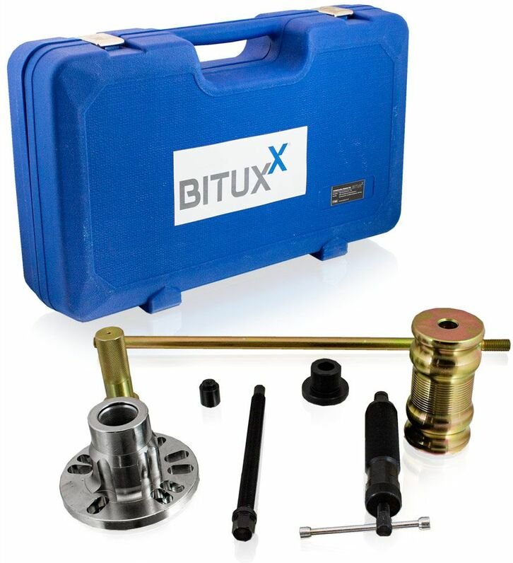 Bituxx - 3in1 Radlager Abzieher Werkzeug Satz kfz Radnaben Antriebswellen Ausdrücker Set