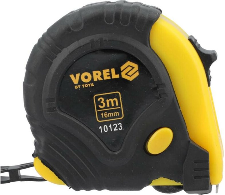 VOREL GEROLLTES MASSBAND MIT GUMMIÜBERZUG 3m x 16mm