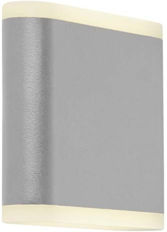 Searchlight - Außenleuchte Wandleuchte Fassadenlampe led Up Down grau Alu weiß Garten Balkon