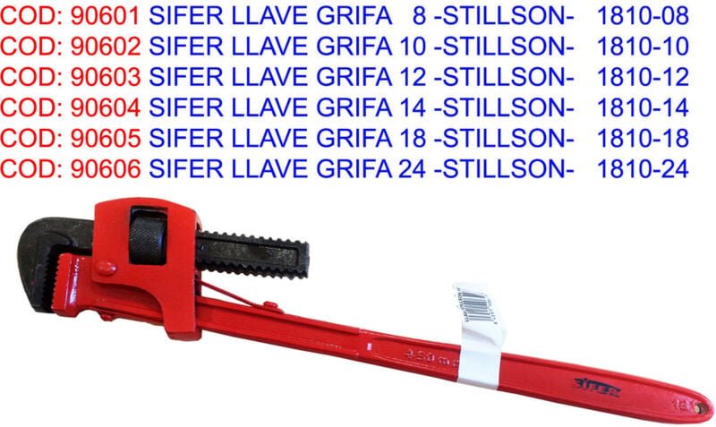 Stillson Tap Key 8 Sifer 1810-08
