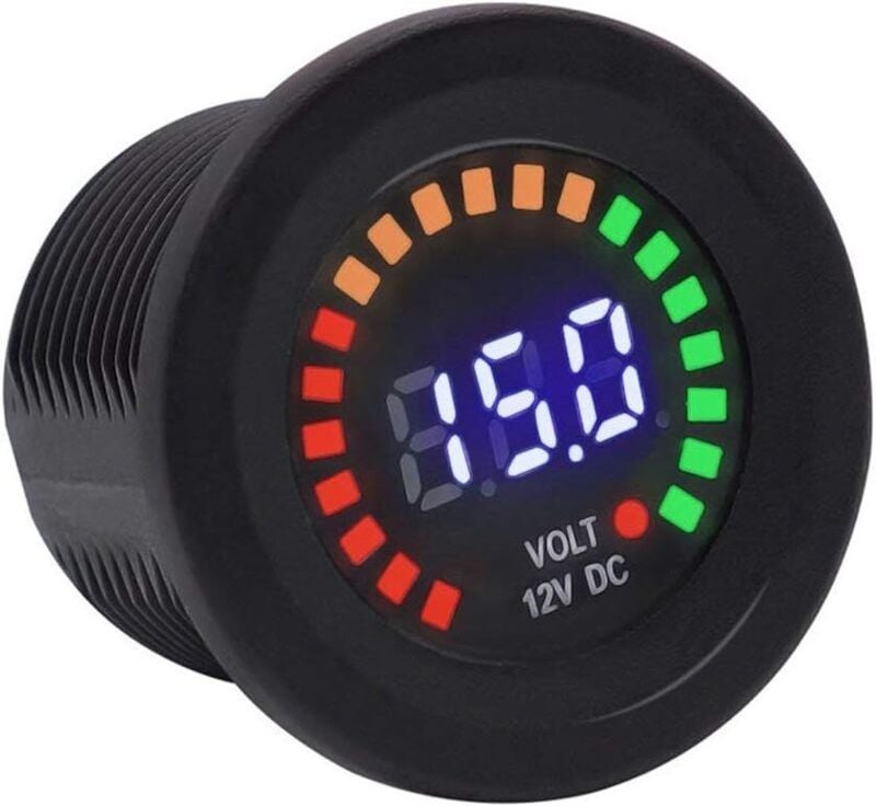TR Turn Raise 12V Batteriespannung Digitalanzeige Voltmeter für Motorrad Boot Auto