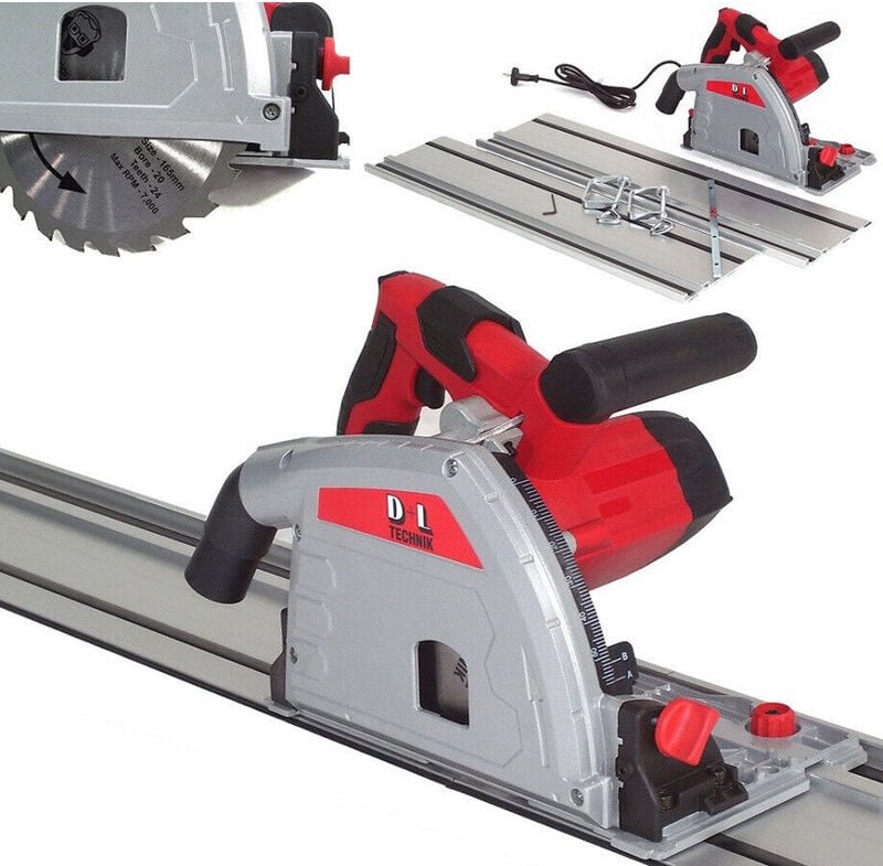 Thumbnail - Apex - Tauchsäge + Führungsschienen 1450W Handkreissäge Tauchkreissäge 56483