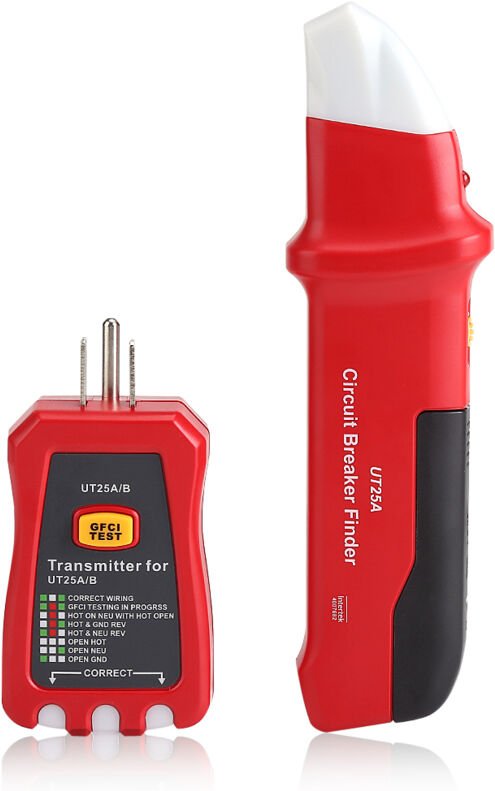 Zoternen - Uni t Professionelles Leistungsschalter-Finder-Empfindlichkeits-einstellbares Steckdosentester-Diagnosetool