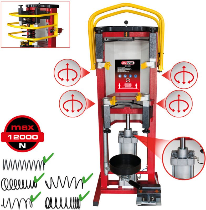 KS Tools Druckluft-Stand-Federspanner, max. 10 bar