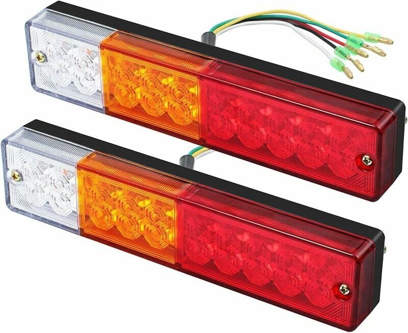 2x led Rücklichter Rückfahrlichter Bremsblinker Beleuchtung Rücklicht 40 led 12V 24V für Anhänger lkw Wohnwagen uv Boot ...
