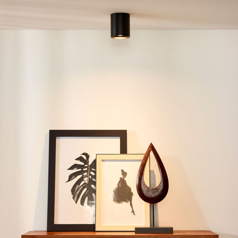 Bodi - Deckenstrahler - ø 8 cm - 1xGU10 - Schwarz - Lucide