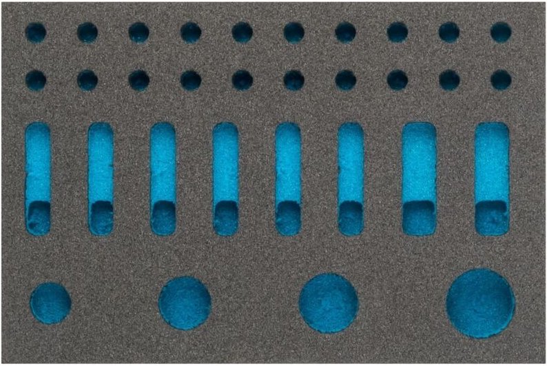 2-Komponenten Weichschaumeinlage 163-346L ∙ l x b: 172 mm x 114 mm