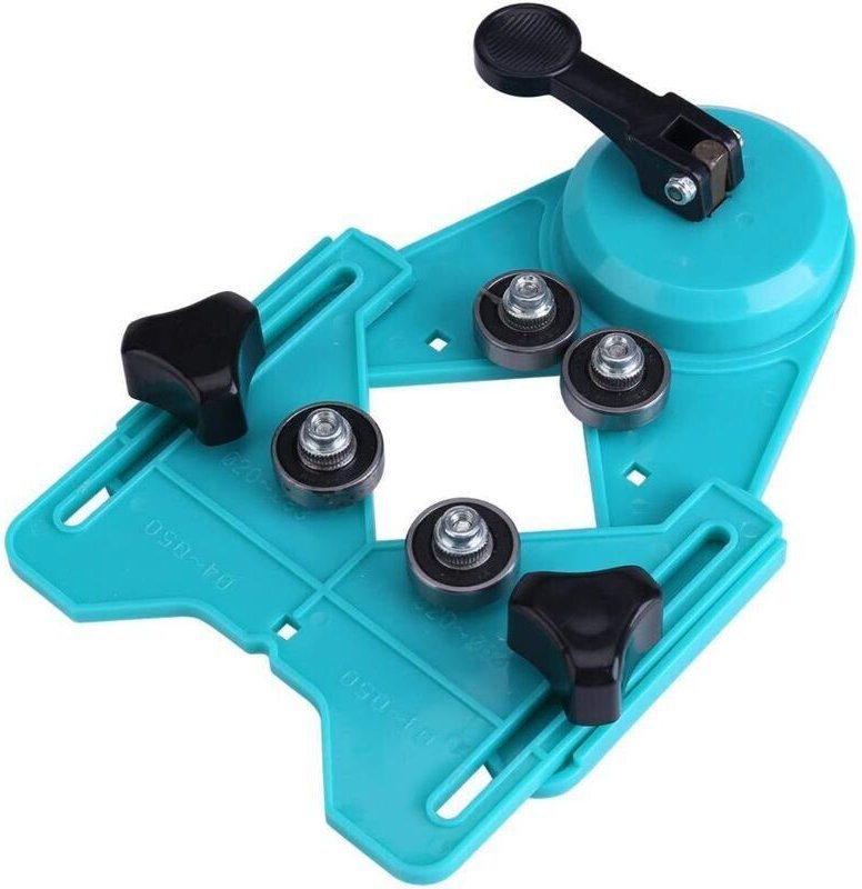 mm–80 mm Bohrschablone, Montagehilfe, Öffnungspositionierer für Marmor, Keramik und Glas