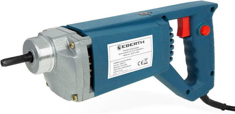 Antriebsmotor für Rüttelflaschen Betonrüttler Handrüttler Innenrüttler (800 w, 230 v, mit flexibler Welle, für ø 45mm Rü...