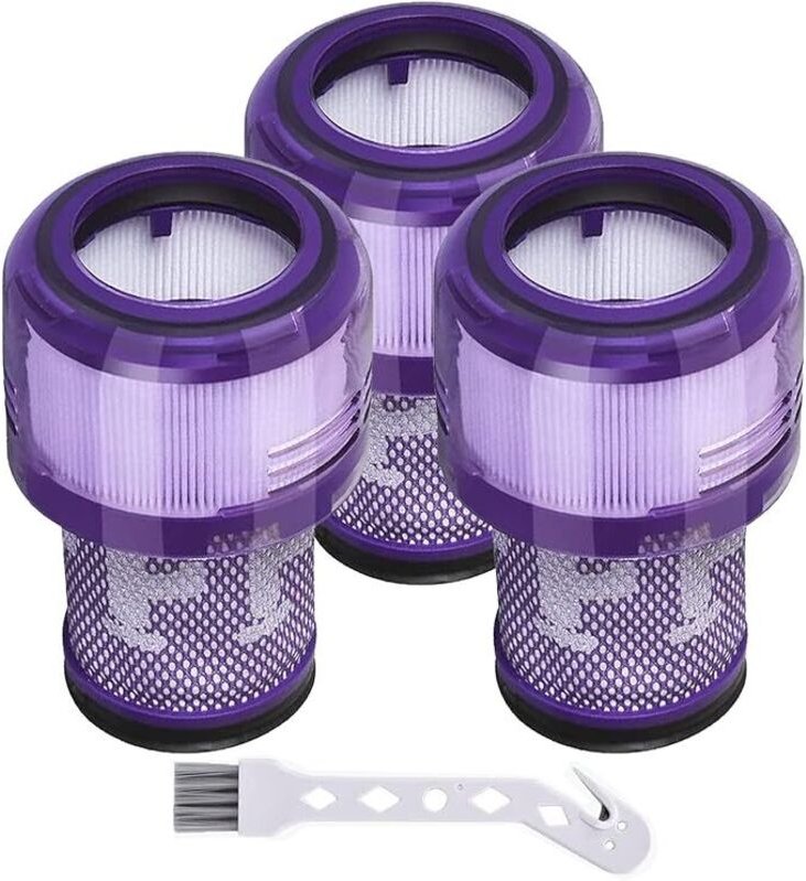 3er-Pack waschbare HEPA-Filter, kompatibel mit beutellosen Staubsaugern Dyson V12 Detect Slim Absolute/Extra/Fluffy – Ho...