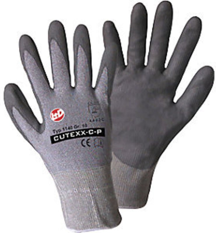 Leipold Doehle cutexx-c-p 1140-9 Nylon Schnittschutzhandschuh Größe (Handschuhe): 9, l en 388 cat
