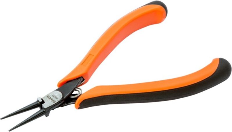 Bahco Kompakte ERGO Rundzangen mit Zwei-Komponenten-Griffen, phosphatiert 135 mm