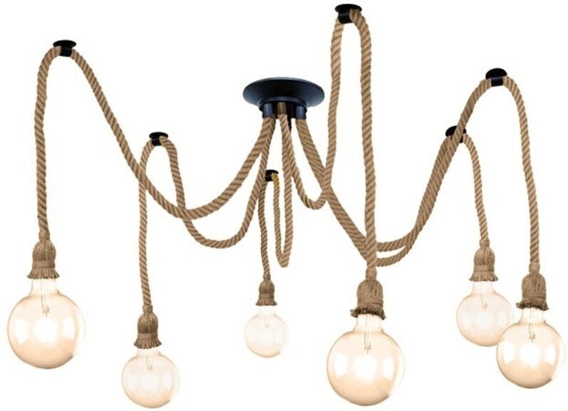 Deckenleuchte mit Sechs-Licht-Seil cr 93-841-06-116