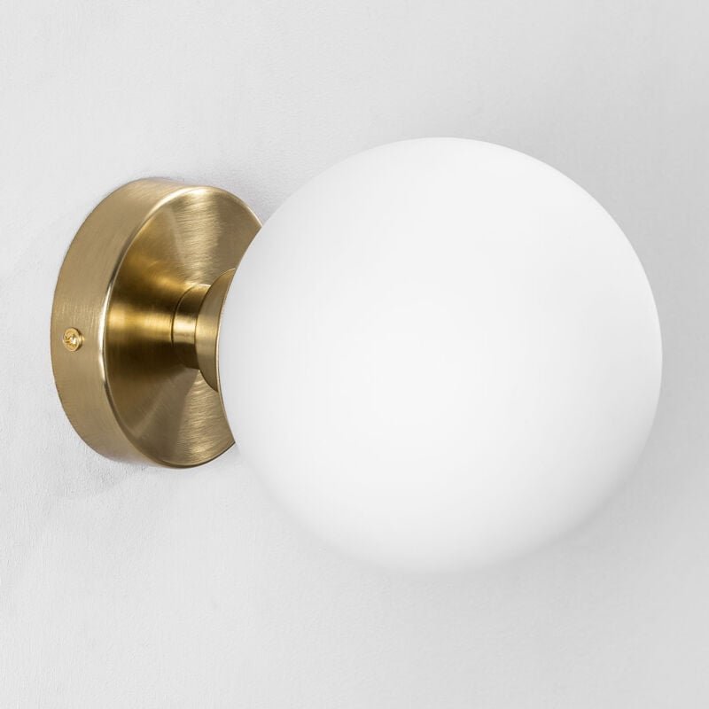 Sklum - Wandleuchte mit Glaskugel Uvol Traditional Vergoldet