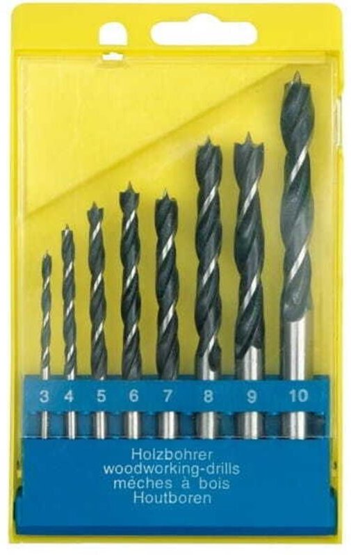 VOREL HOLZBOHRER-SET 8-tlg. 3 - 10mm 22381