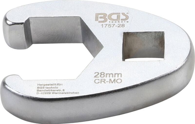 Bgs Technic - Hahnenfußschlüssel Antrieb Innenvierkant 12,5 mm (1/2') sw 28 mm