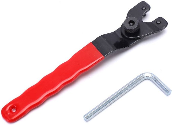 Thumbnail - Winkelschleiferschlüssel mit Innensechskant, 8–48 mm verstellbarer Spindelschlüssel, Schleiferschlüssel, verstellbarer S...