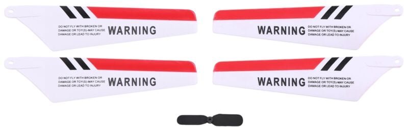 Tlily - Syma 4 x Rotorblätter Syma S107 S107G Gyro Fernbedienung Hubschrauber Ersatzteile Reparatur rot