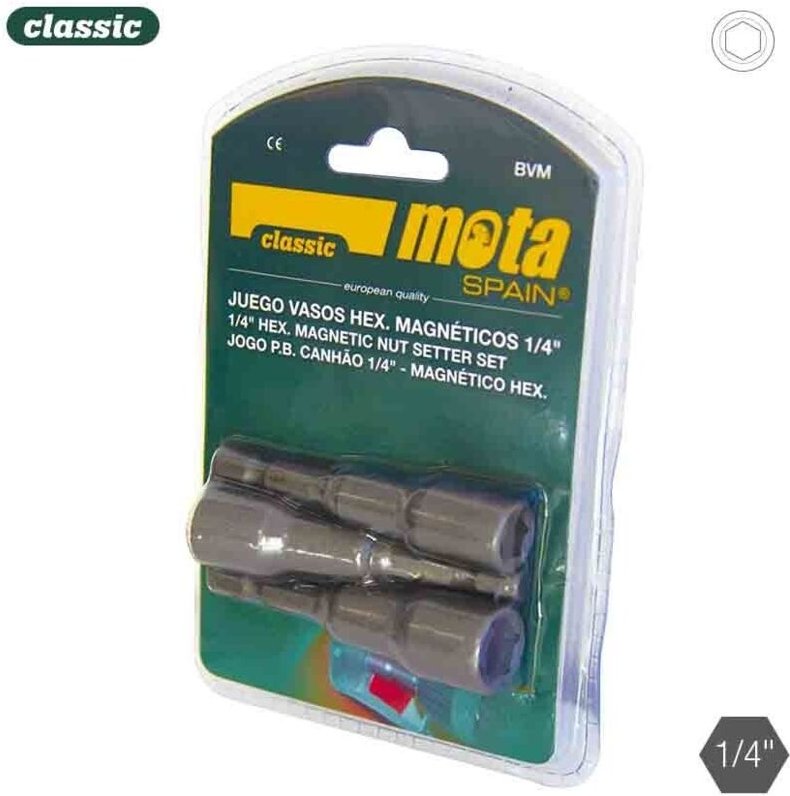 Mota - Magnetischer Sechskant-Steckschlüsselsatz 8-10-11 mm von bvm