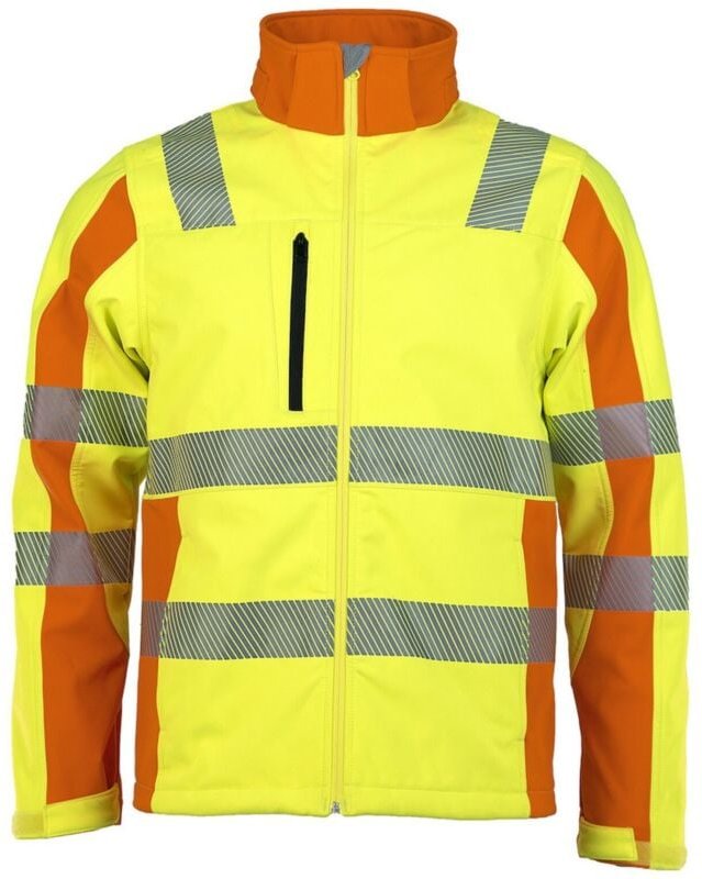 Warnjacke Softshell, Prevent, gelb, Gr. l - Asatex