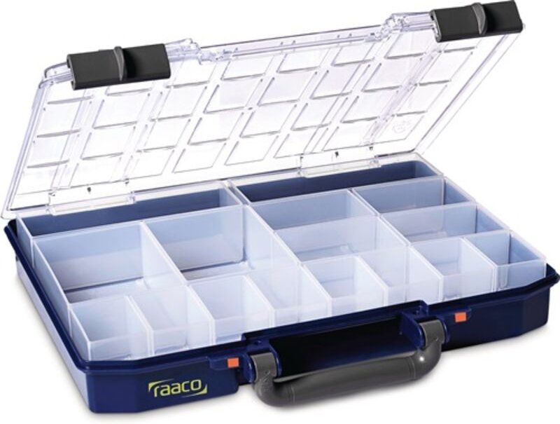 CarryLite 55 4x8-16 Sortimentskoffer (l x b x h) 337 x 278 x 57 mm Anzahl Fächer: 16 Inhalt - Raaco