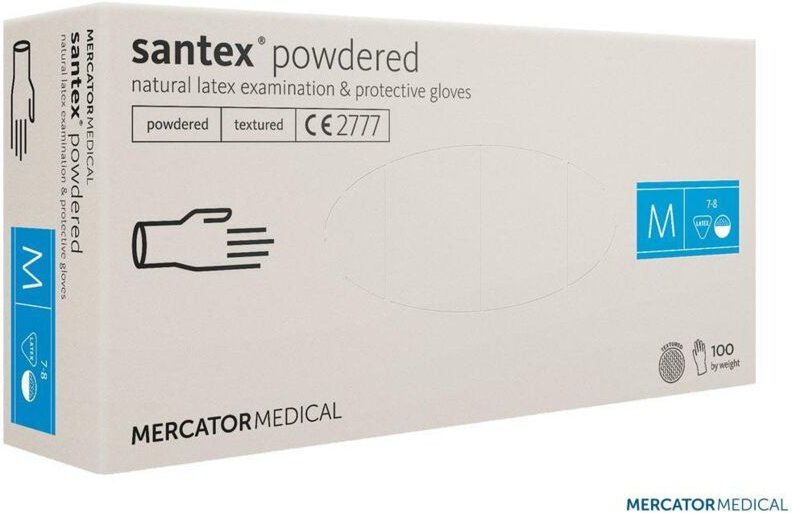 Handschuhe aus LATEXPULVER/100 Stk.