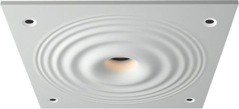 Gipseinbauleuchte mit Welleneffekt - 300 x 300 mm - GU10