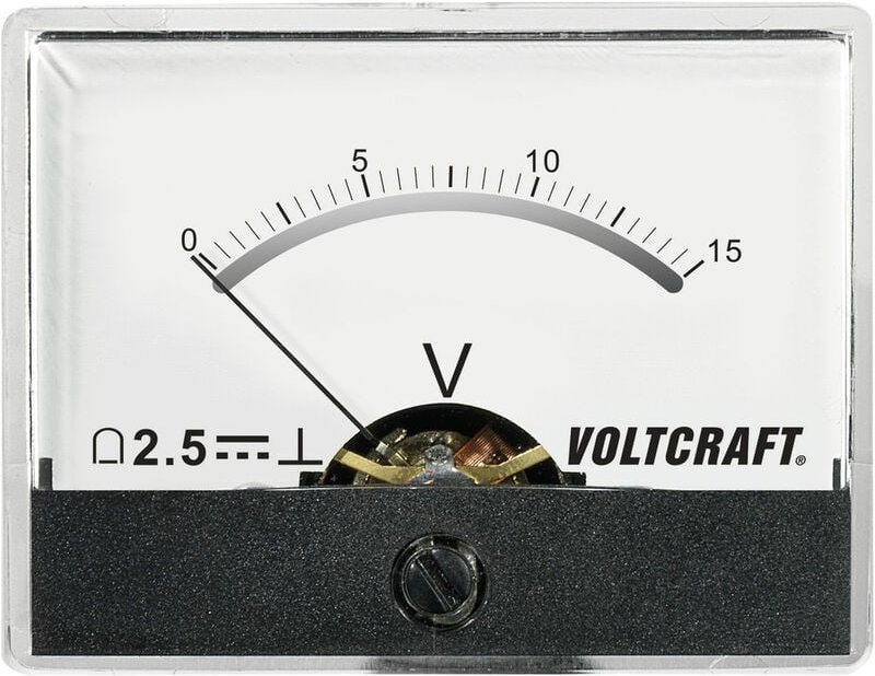 Voltcraft - AM-60X46/15V/DC AM-60X46/15V/DC Einbau-Messgerät AM-60X46/15V/DC 15 v Drehspule