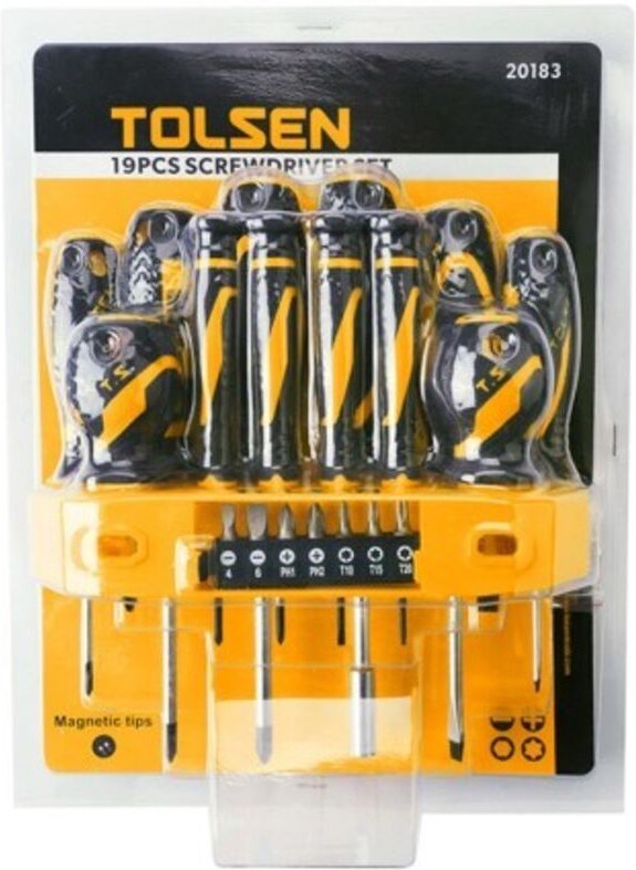 Satz 19-Teilig Verschiedene Schraubenzieher Plus Tolsen-Einsatze
