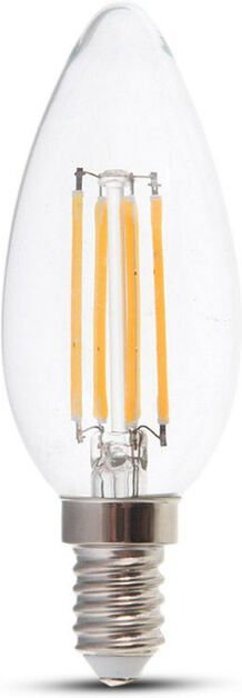 LED-Glühbirne E14 4W 100LM/W Kerze Glühfaden 3000K - V-tac