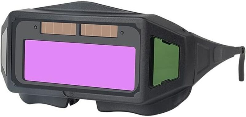 Selbstverdunkelnde Panorama-Schweißerbrille mit Echtfarbenfilter, Augenschutzmaske für Schweißerhelme, Zubehör