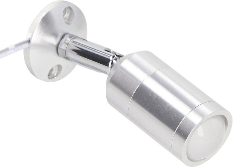 Marhynchus Premium-LED-Vitrine für Schmuckschrankregale, Mini-LEDCASE mit verstellbarem Winkel, Silber, AC 220 V (natürl...