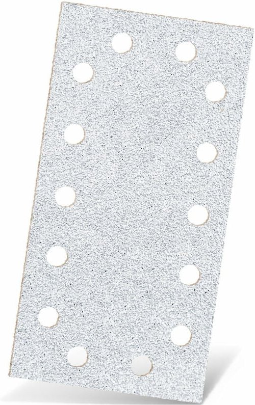 White Klett-Schleifblätter, 230 x 115 mm, 14-Loch, f. Schwingschleifer, Normalkorund (50 Stk.) K40 - Menzer