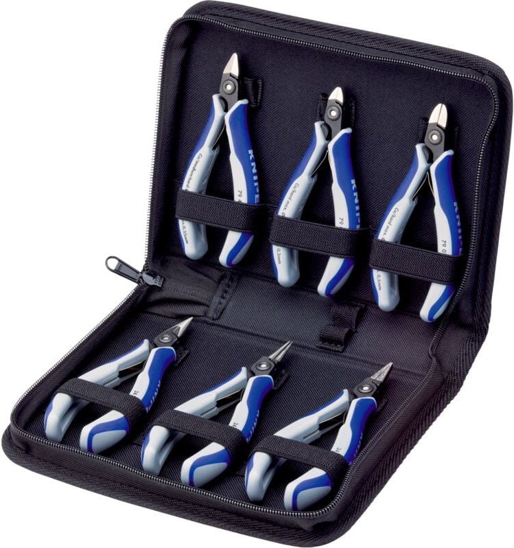 Elektronikzangen-Set 6tlg Arbeiten an elektronischen Bauteilen 00 20 16 p - Knipex