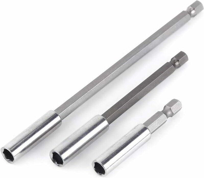 Stück 1/4 Zoll magnetischer Bithalter, Schraubendreher-Verlängerung, Sechskantschaft, 60 mm, 100 mm, 150 mm, Schraubendr...