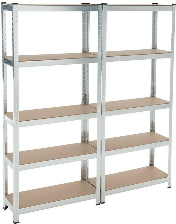 Steckregal Werkstattregal Kellerregal Schwerlastregal Metallregal Lagerregal Verzinkt / 2x 170x75x30cm 700kg