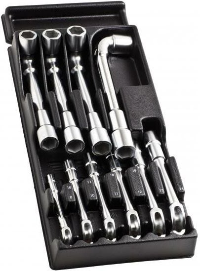 Modul von 10 abgesetzten Rohrschlüsseln Facom MOD.75-1PB