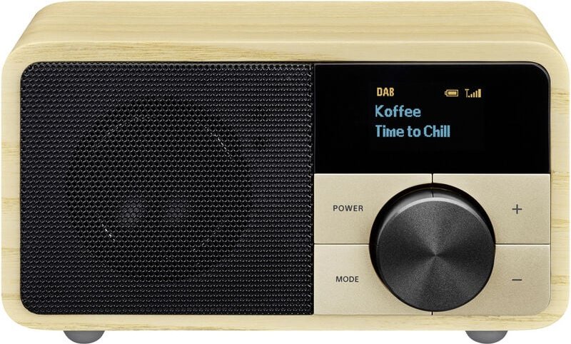 Sangean Genuine Mini DDR-7 Tischradio DAB+, UKW AUX, Bluetooth® Holz