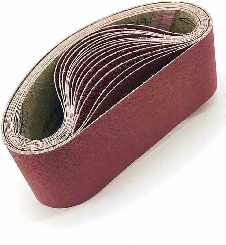 100 x 915 mm, sortierte Schleifbänder für Bandschleifer – 5er-Pack (je 1 x Körnung 80/120/150/240/400)