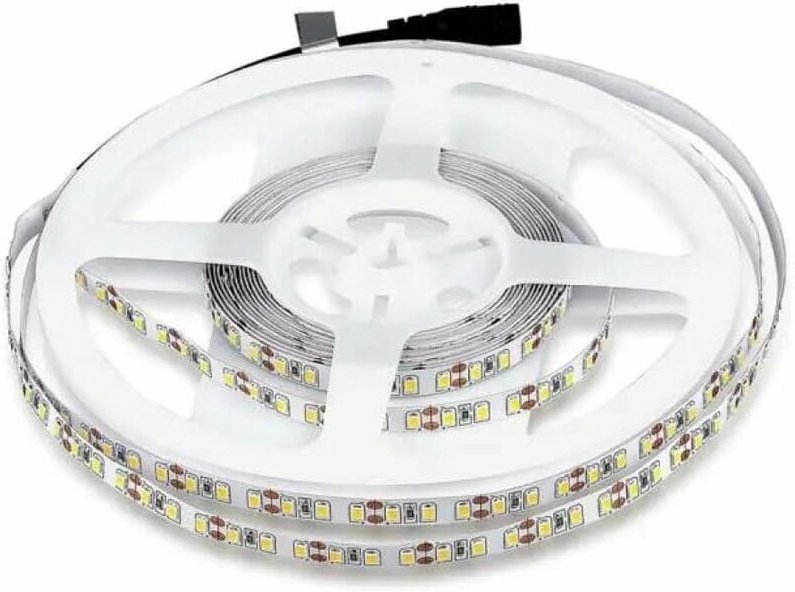 V-tac - Streifen led SMD3528 8W/m 5m 120 LED/m 12V Naturweiß IP20 8mm