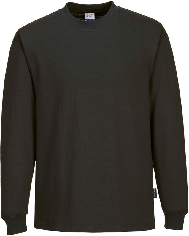 Portwest Anti-Static ESD T-Shirt L/S AS22 Gr. L Black